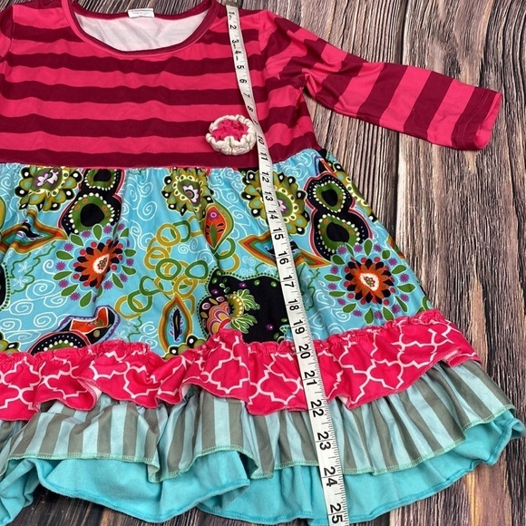 Girl’s Ruffled Dress- Size 8 - Picture 6 of 9